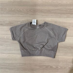 AYBL Taupe Cropped Top